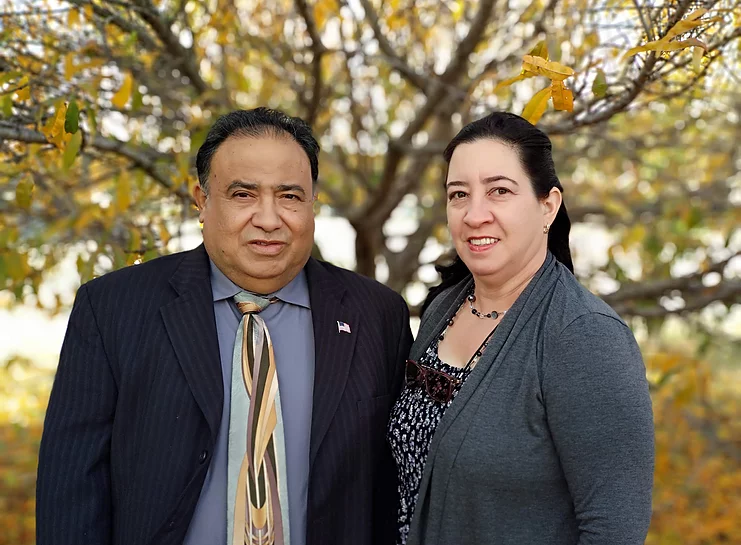 Pastor Josue B. Castaneda with his wife, Saray Rodriguez